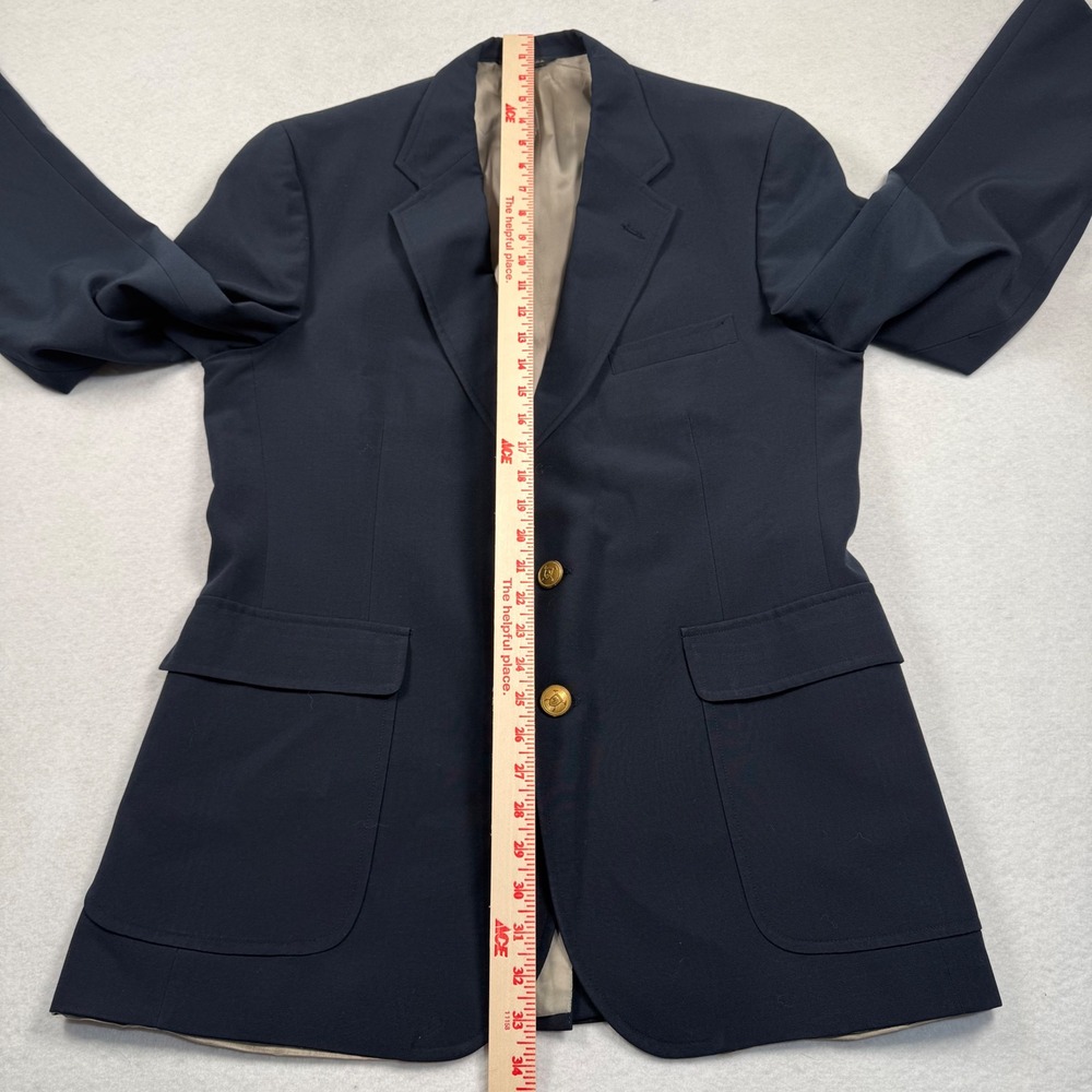 Polo University Club Ralph Lauren Blazer Mens Navy Blue Gold Button USA See Note - Picture 12 of 15